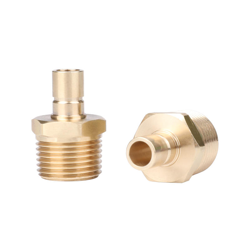Unión de tubería de cobre Combinación de torno-molino Mecanizado de precisión Mecanizado de precisión de pieza de cobre personalizado Niquelado en superficie